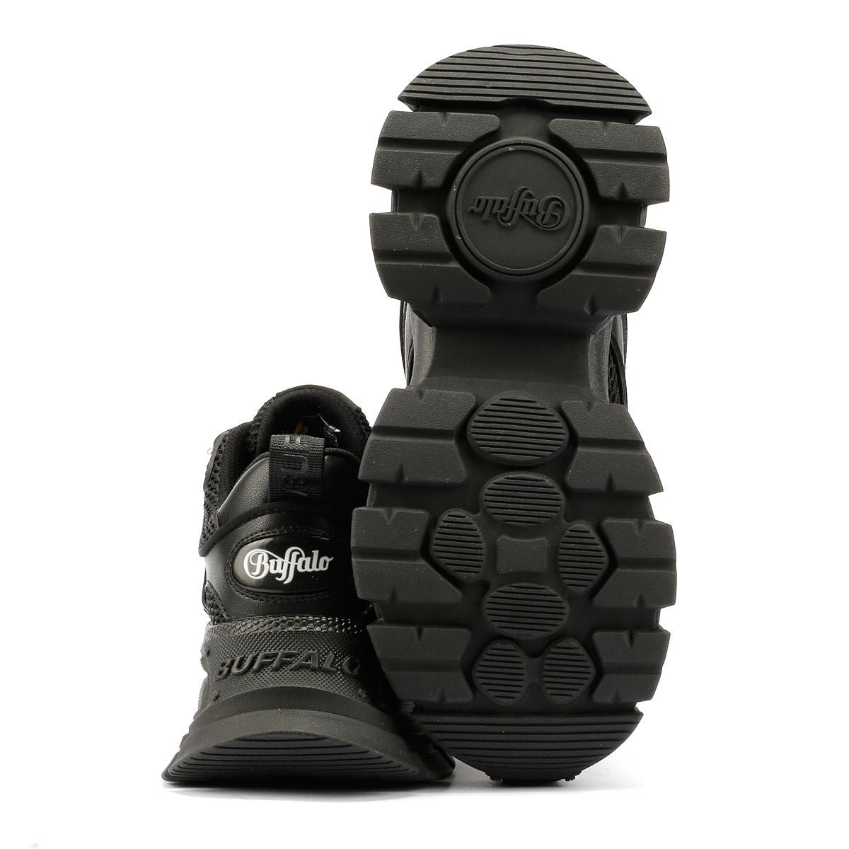 Buffalo Saturn Lace Women's Black Sneakers