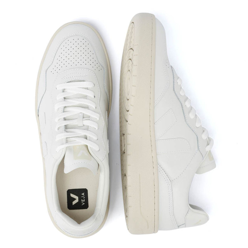 Veja V-90 Leather Men's Extra White Sneakers