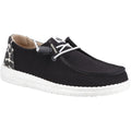 HEYDUDE Wendy Leopard Cotton Blend Women's Black/Leopard Loafers