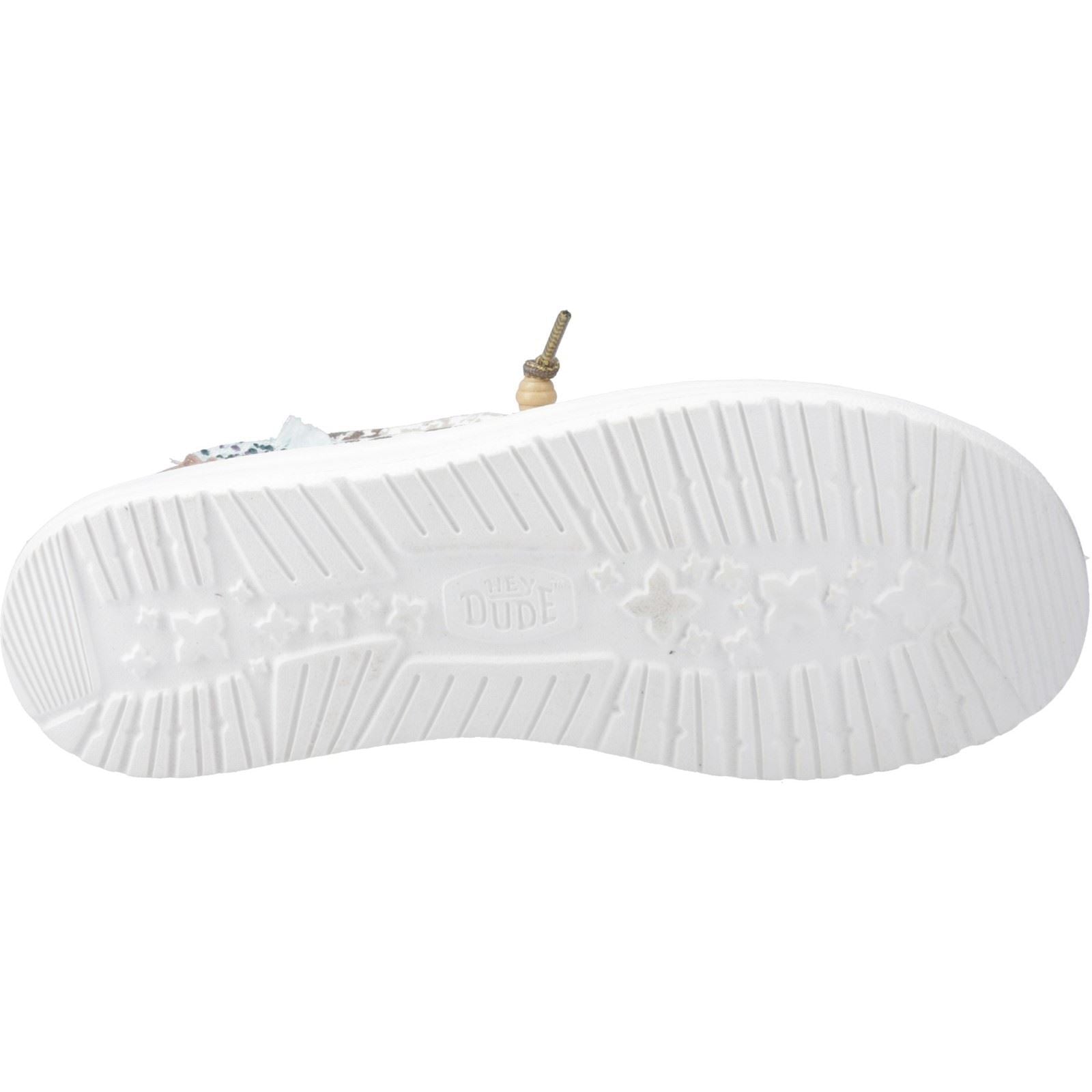 HEYDUDE Wendy Disco Cow Cotton Women's Tan Shoes