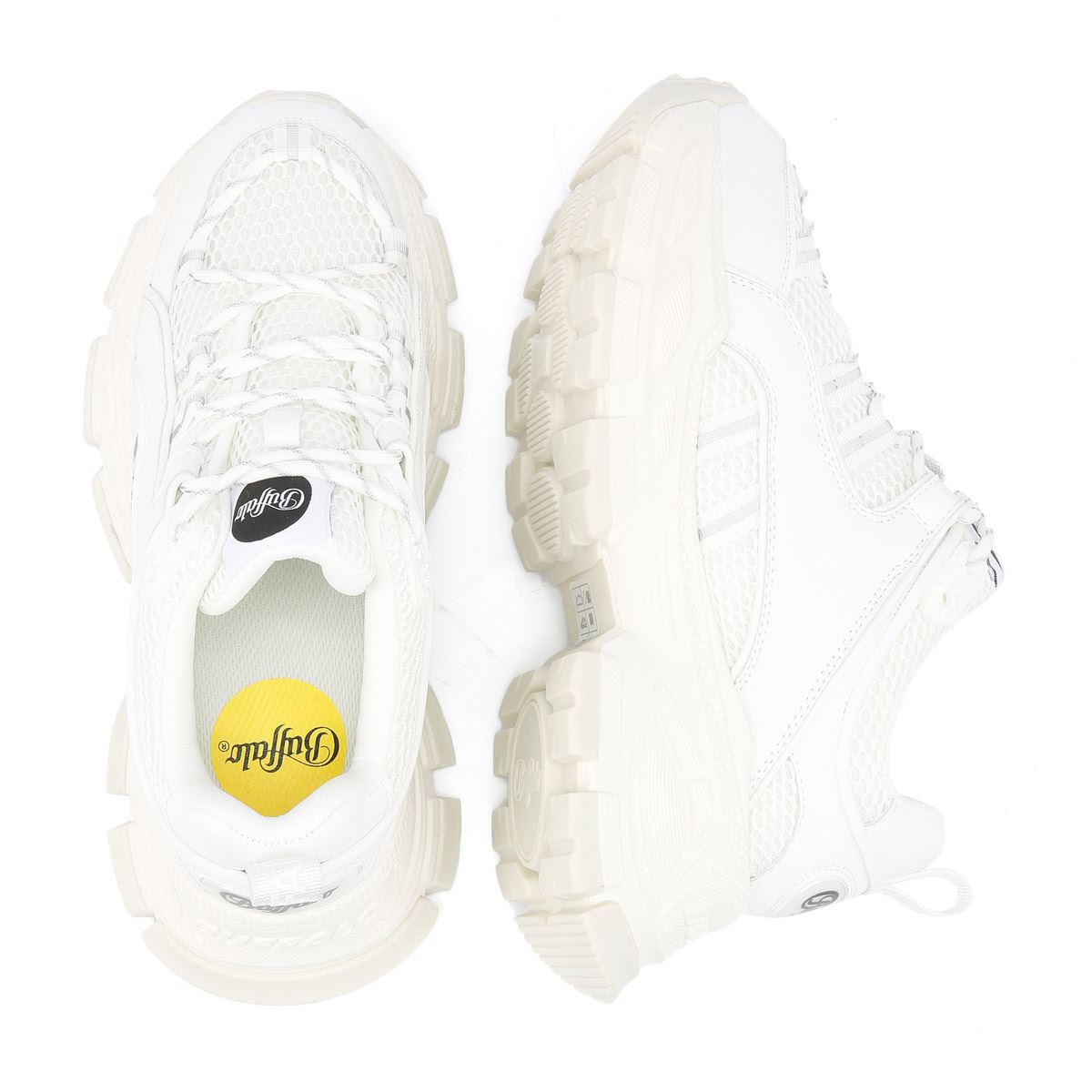 Buffalo Saturn Lace Women's White Sneakers