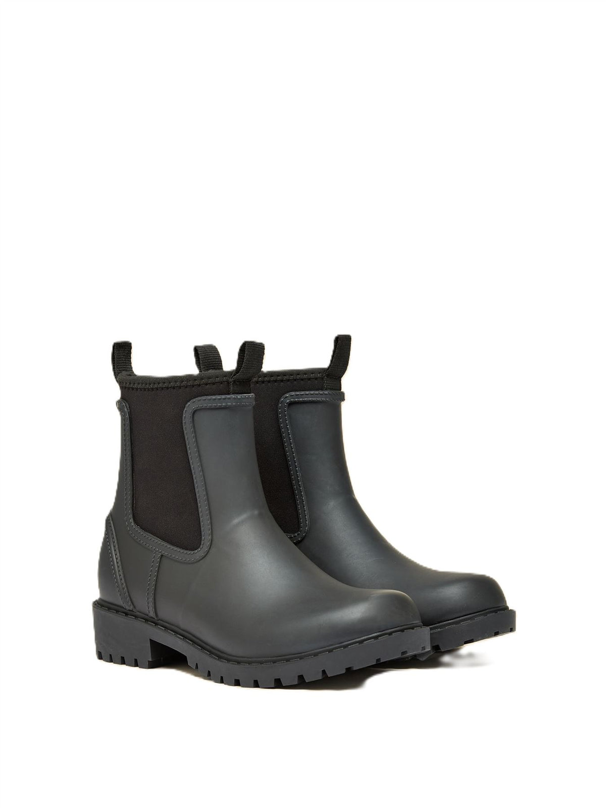 Joules Oakfield Rubber Women's Black Wellington Chelsea Boots