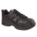 Skechers Workwear Soft Stride - Grinnell Suede Men's Black Safety Sneakers