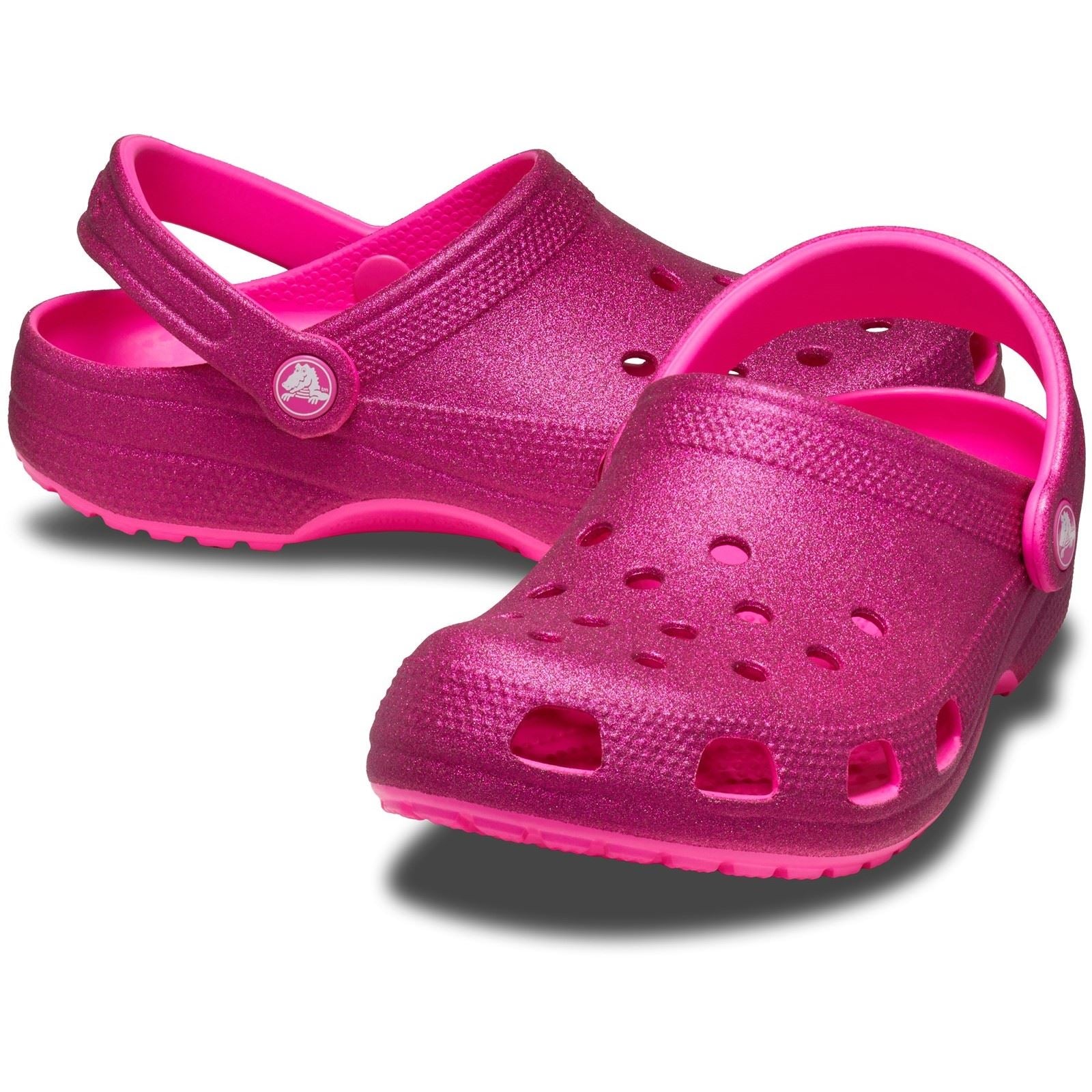 Crocs Classic Glitter Synthetic Pink Crush Clogs