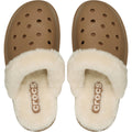 Crocs Classic Fuzz Scuff Thermoplastic Men's Sepia Slippers