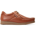 Base London Event Leather Men's SMU Tan Lace-Up Shoes