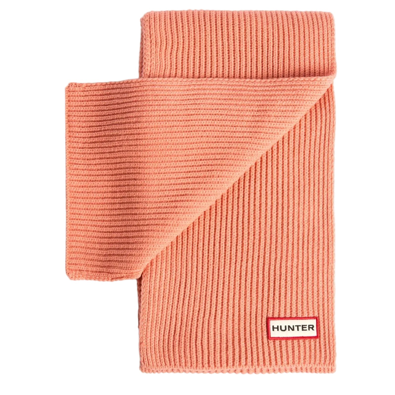 Hunter Arrinay Ribbed Pom Beanie/Scarf Box Set Unisex Adults Terracotta Hat & Scarf Set - One Size