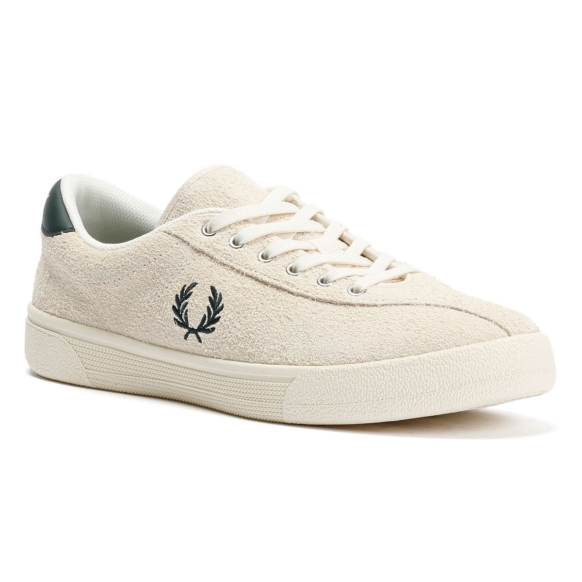 Fred Perry Tennis Shoe Suede Men's Ecru/Grassroot Sneakers