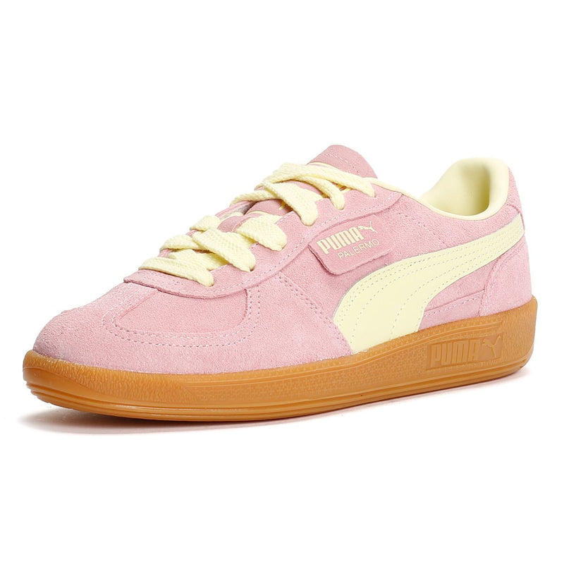 Puma Palermo Suede Pink/Green Sneakers