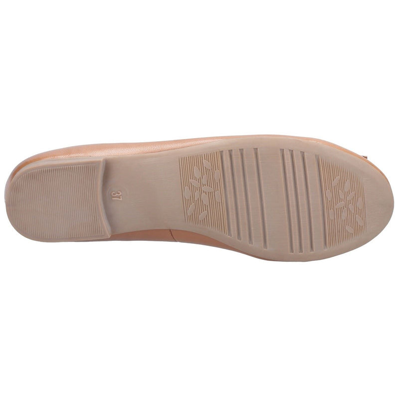 Hush Puppies Naomi Leather Women's Tan Flats