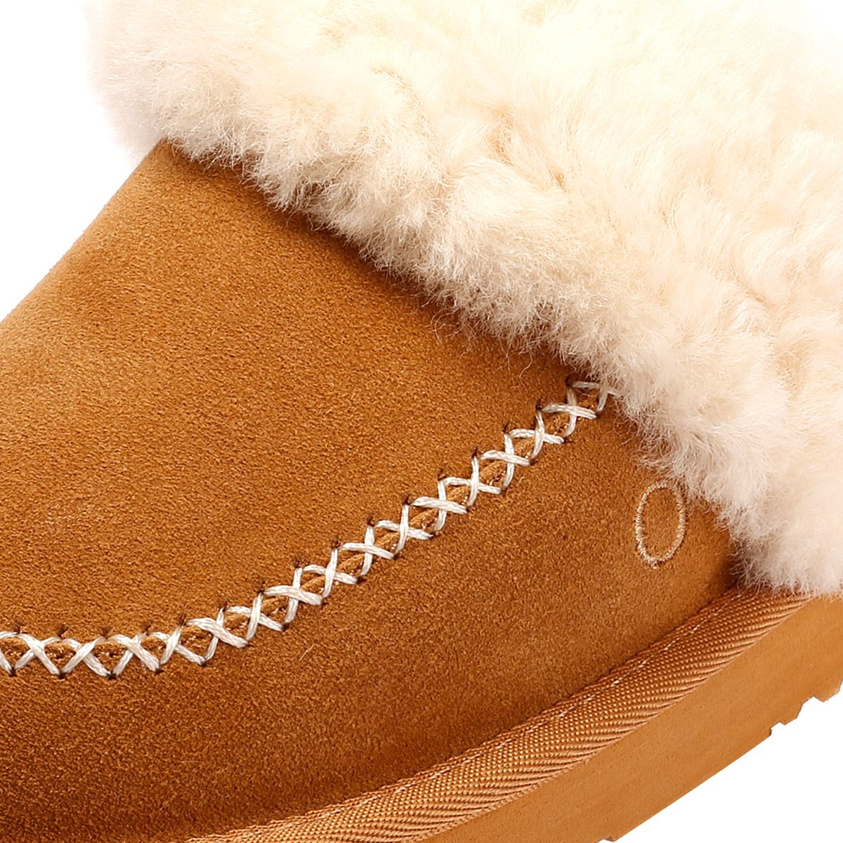 Osprey London The Celeste Suede Women's Chestnut Slippers