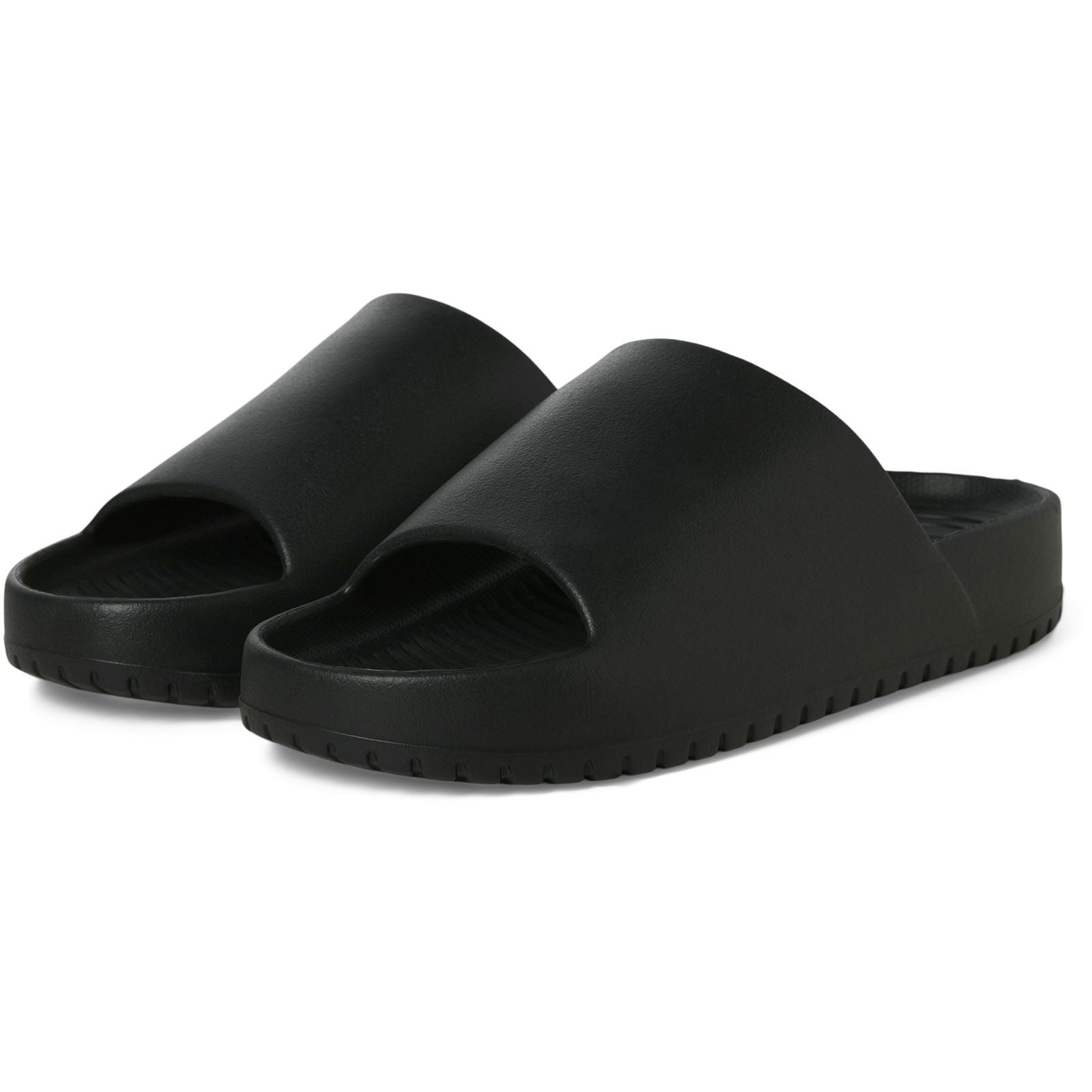 Jack & Jones Ripple Moulded EVA Men's Anthracite Slides