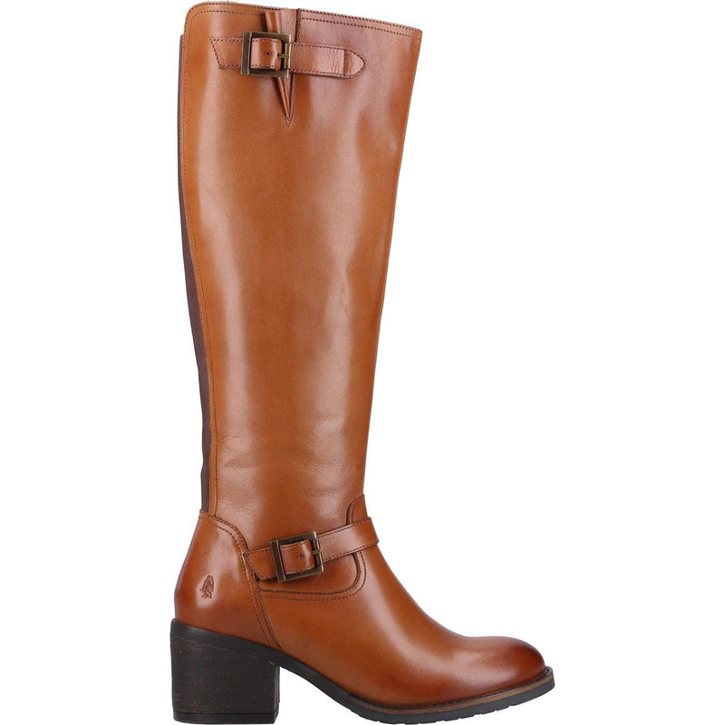 Hush Puppies Heidi Leather Women's Tan Leather Boots