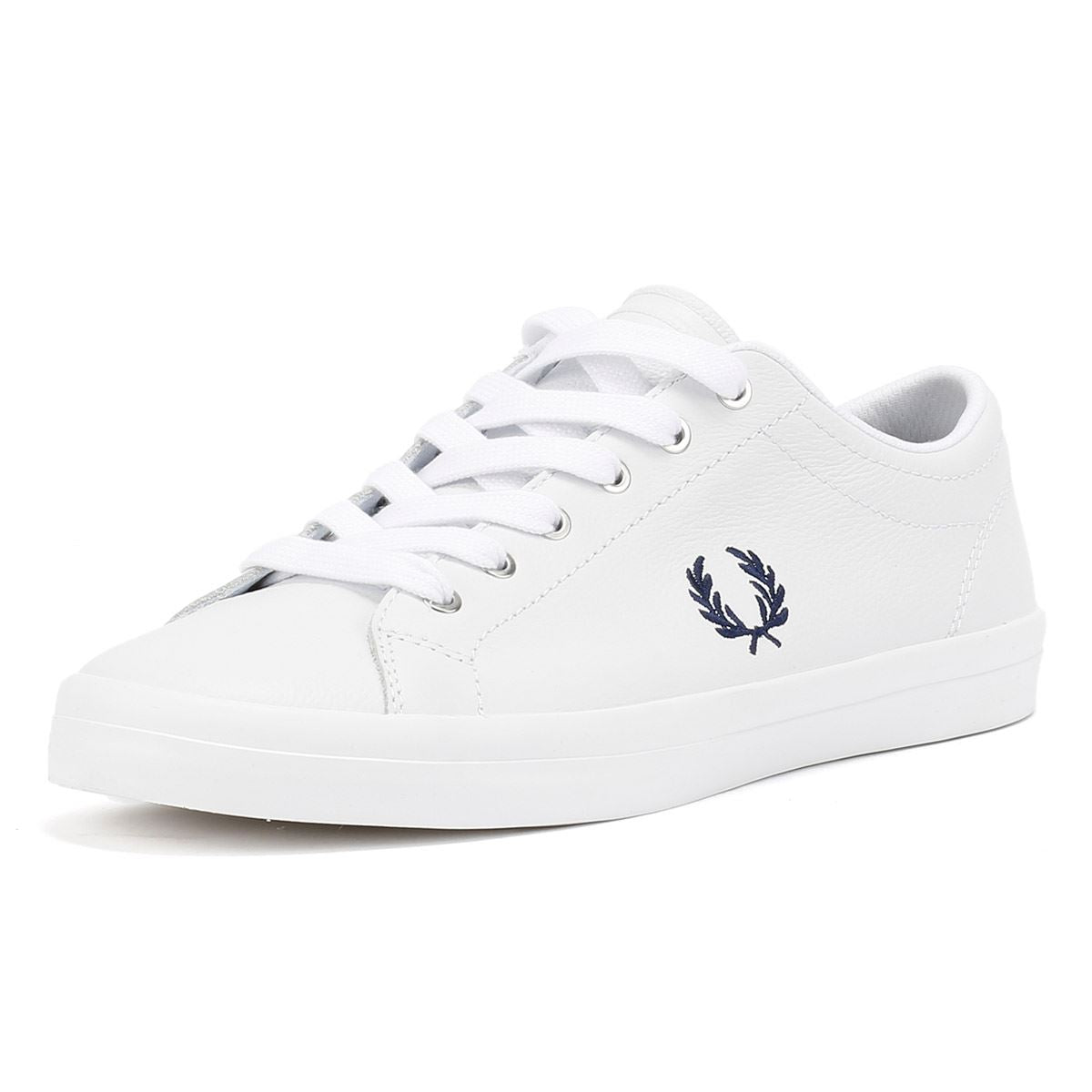 Fred Perry Baseline Leather Men's White/Navy Sneakers