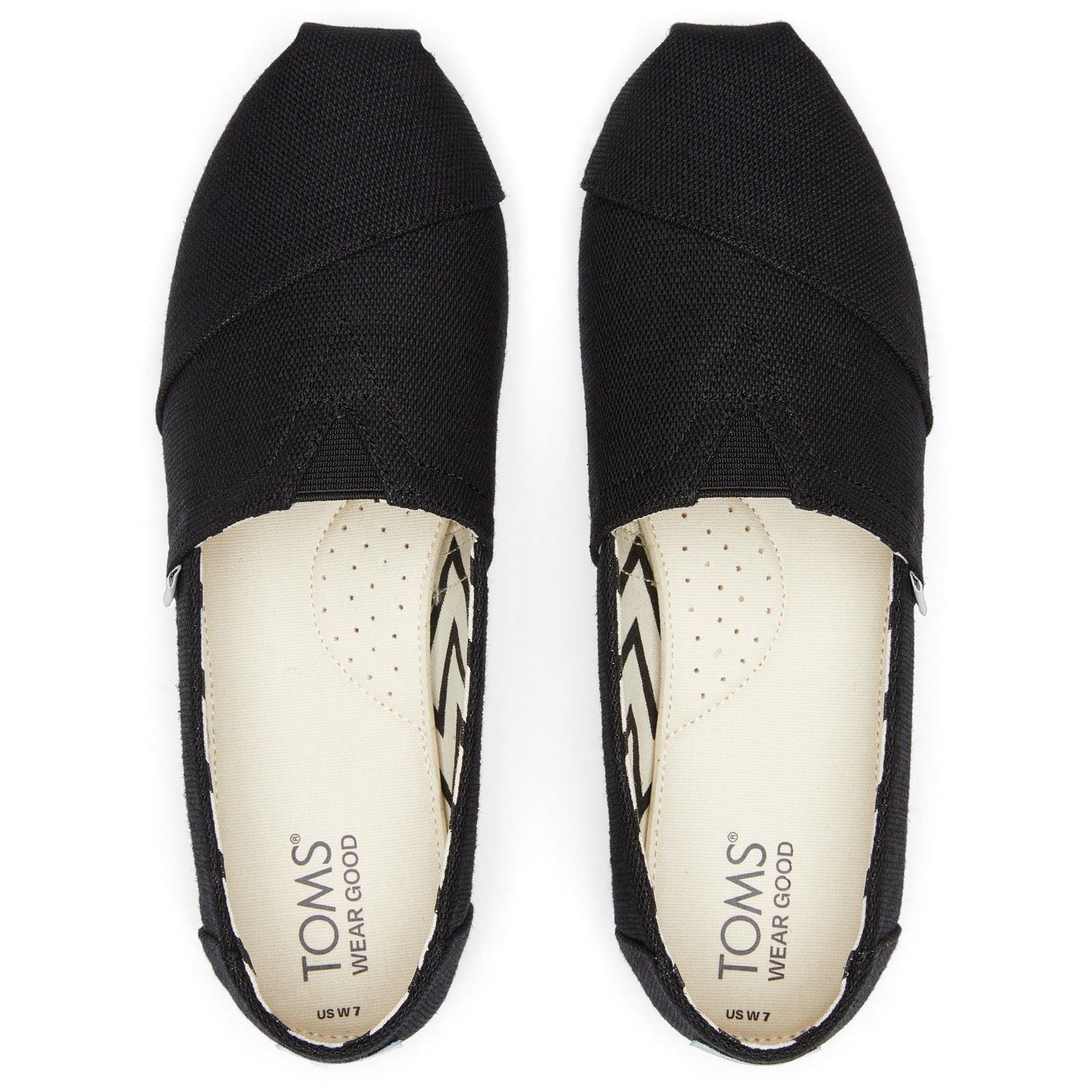 TOMS Alpargata Cotton Women's Black Trainers