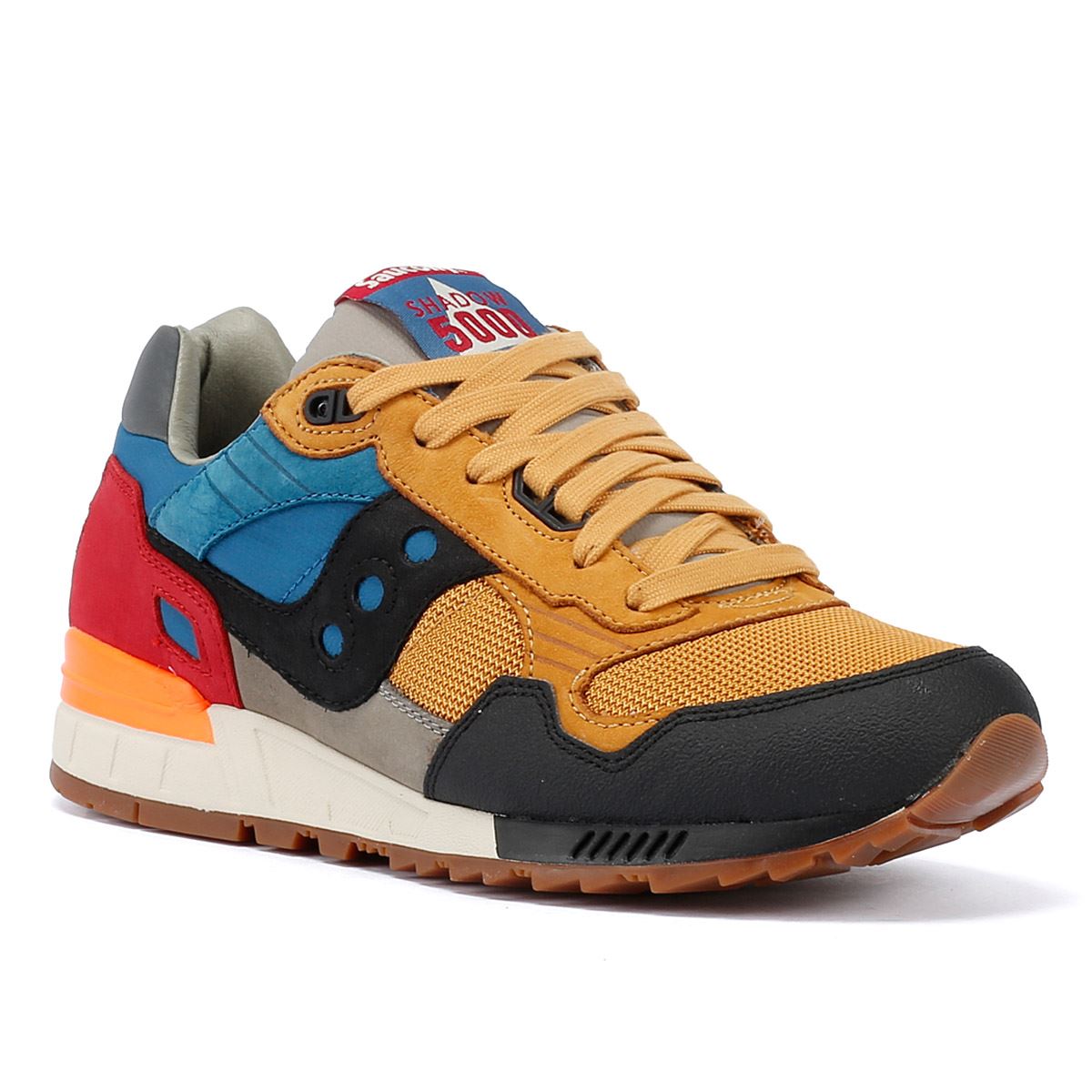 Saucony Shadow 5000 Leather Yellow/Multi Sneakers