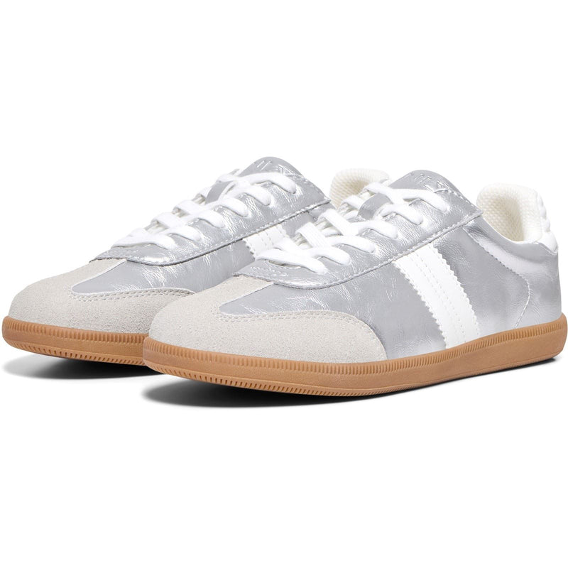 ONLY Amber Synthetic Women's Silver Trainers