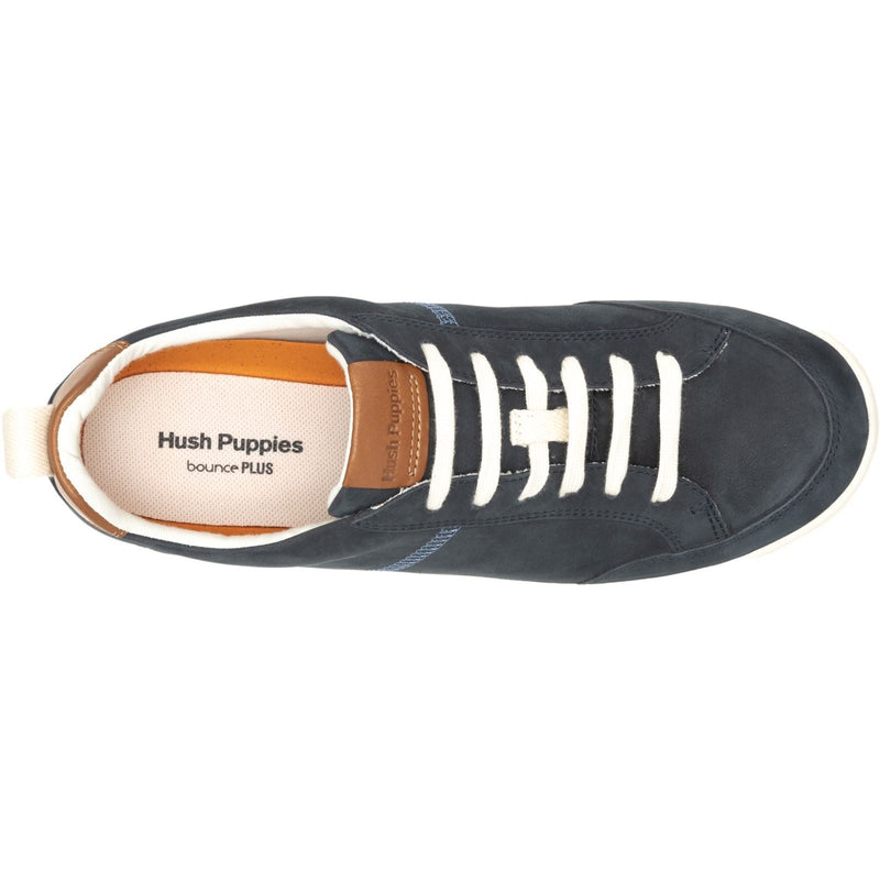 Hush Puppies The Good Low Top Leather Men's Navy Sneakers