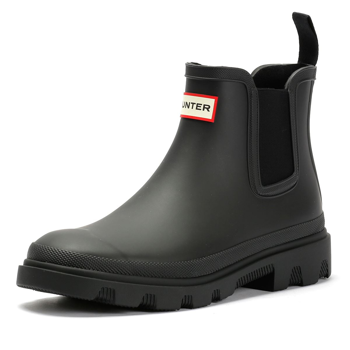 Hunter Downpour Chelsea Rubber Women's Black Wellington Boots