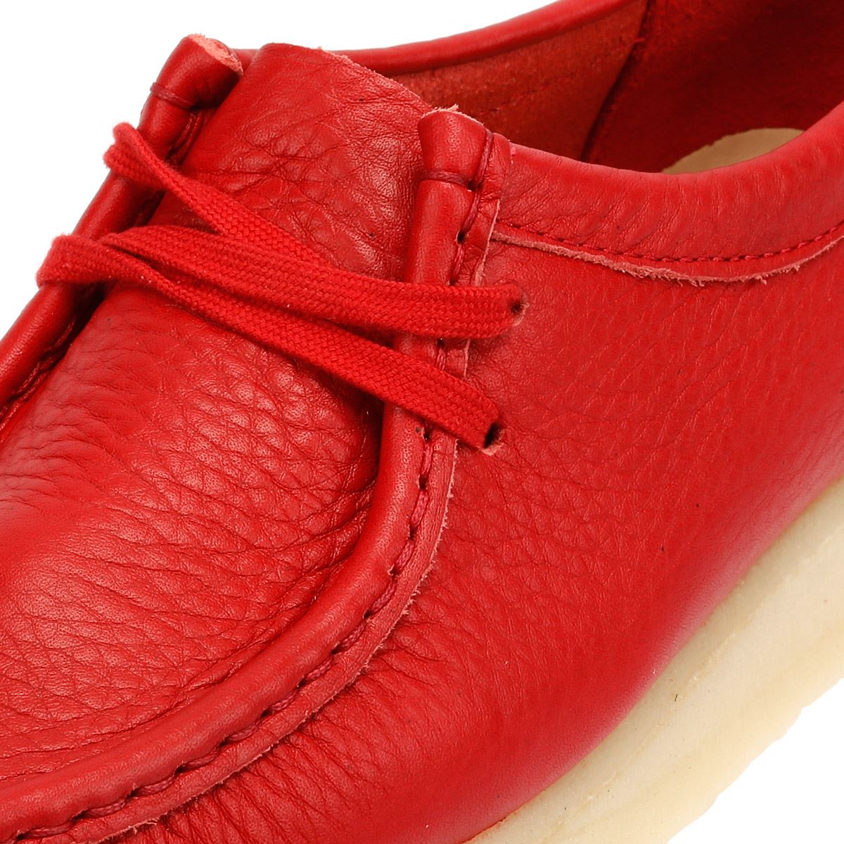 Clarks Originals Wallabee Leather Women's Red Shoes