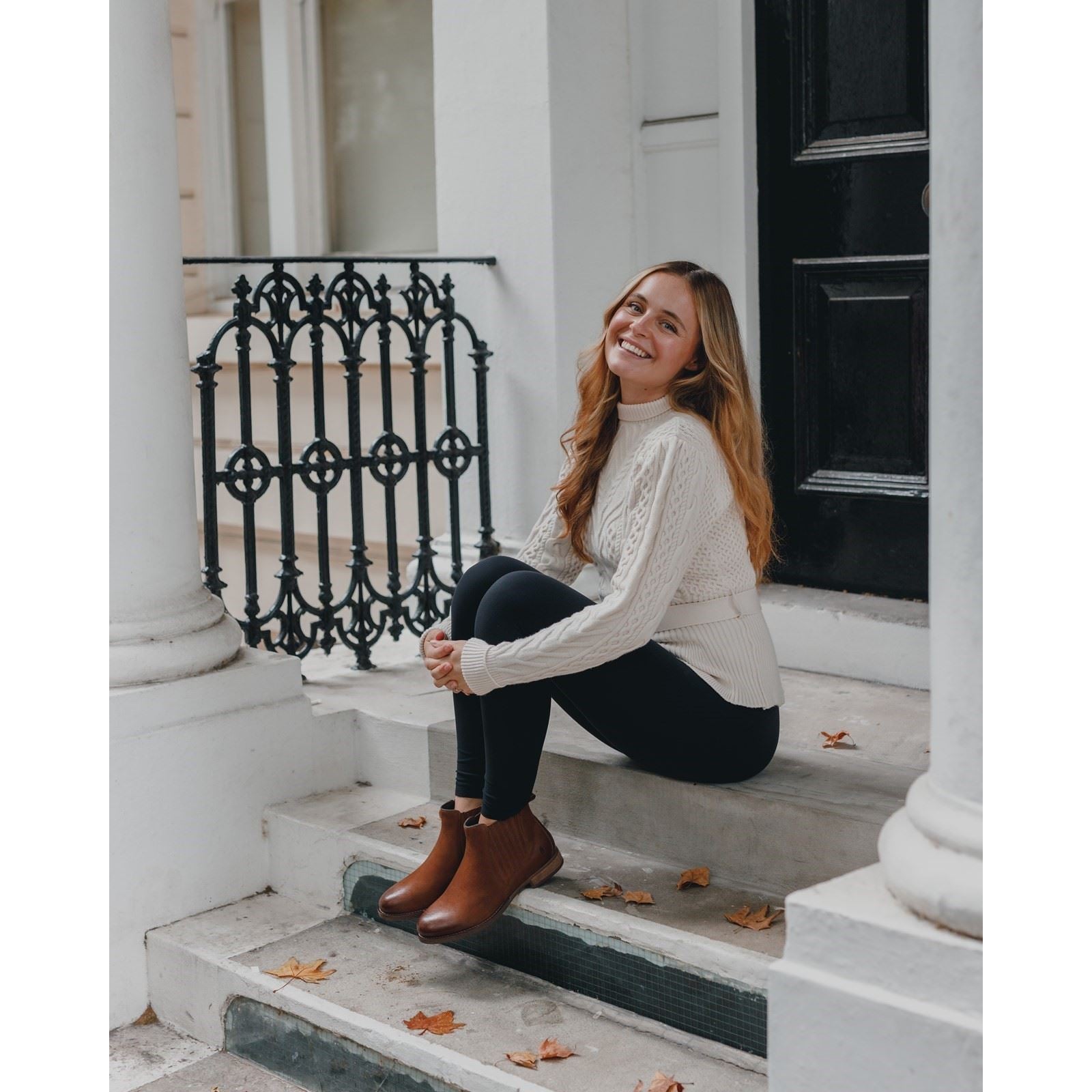 Hush Puppies Edith Leather Women's Tan Boots