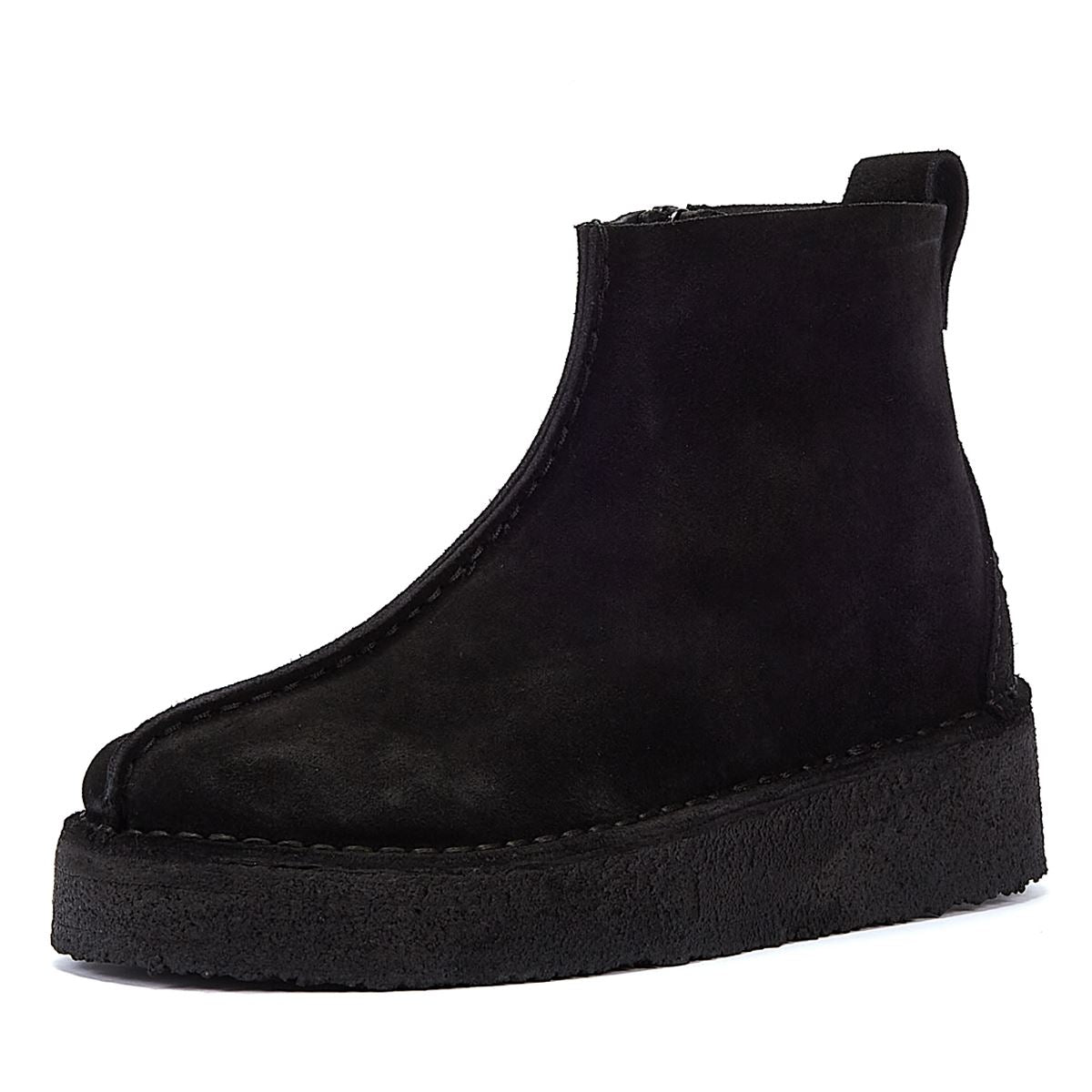 Clarks Originals Trek Wedge Suede Women's Black Boots