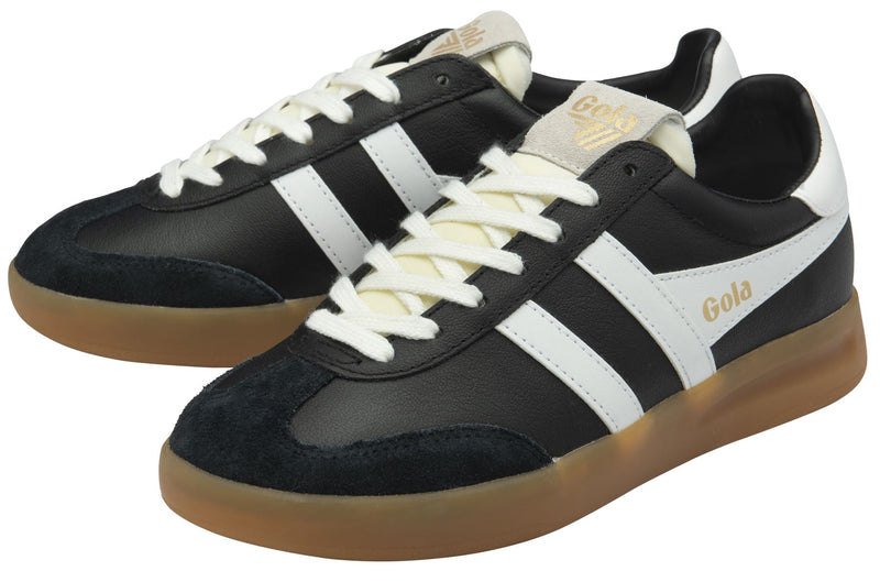 Gola Cyclone Leather Women's Black/White/Gum Sneakers