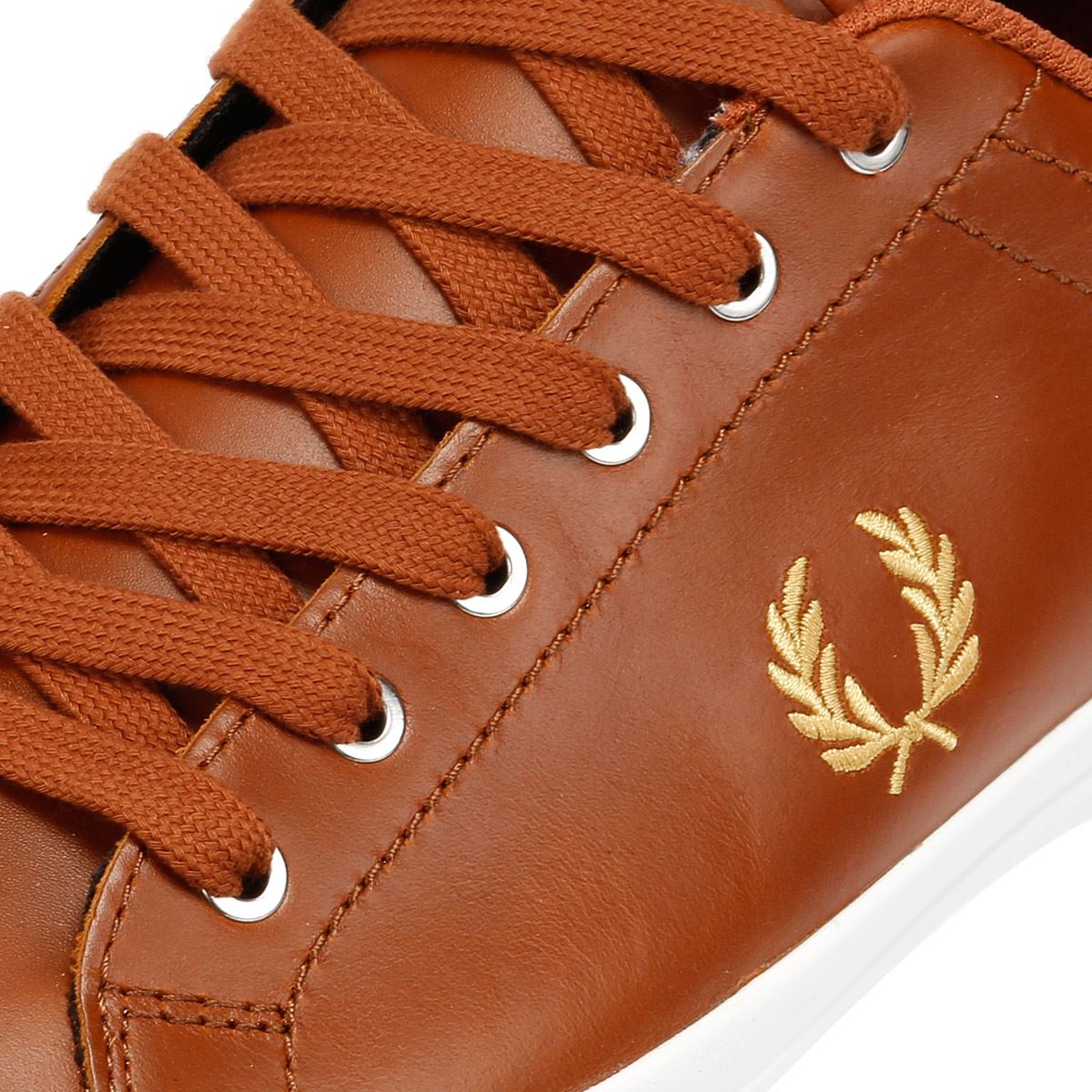 Fred Perry Baseline Leather Men's Tan/Champagne Sneakers