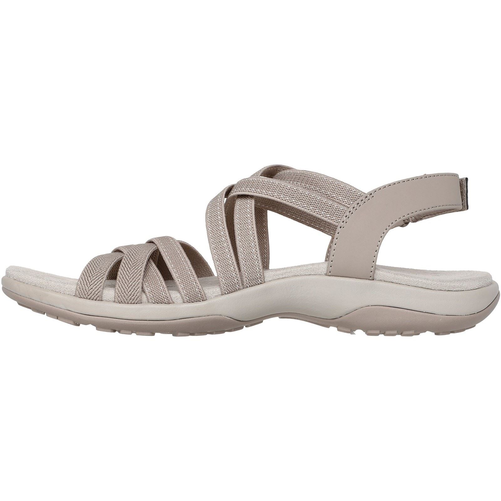Skechers Reggae Slim - Summer Getaway Polyester Women's Taupe Sandals