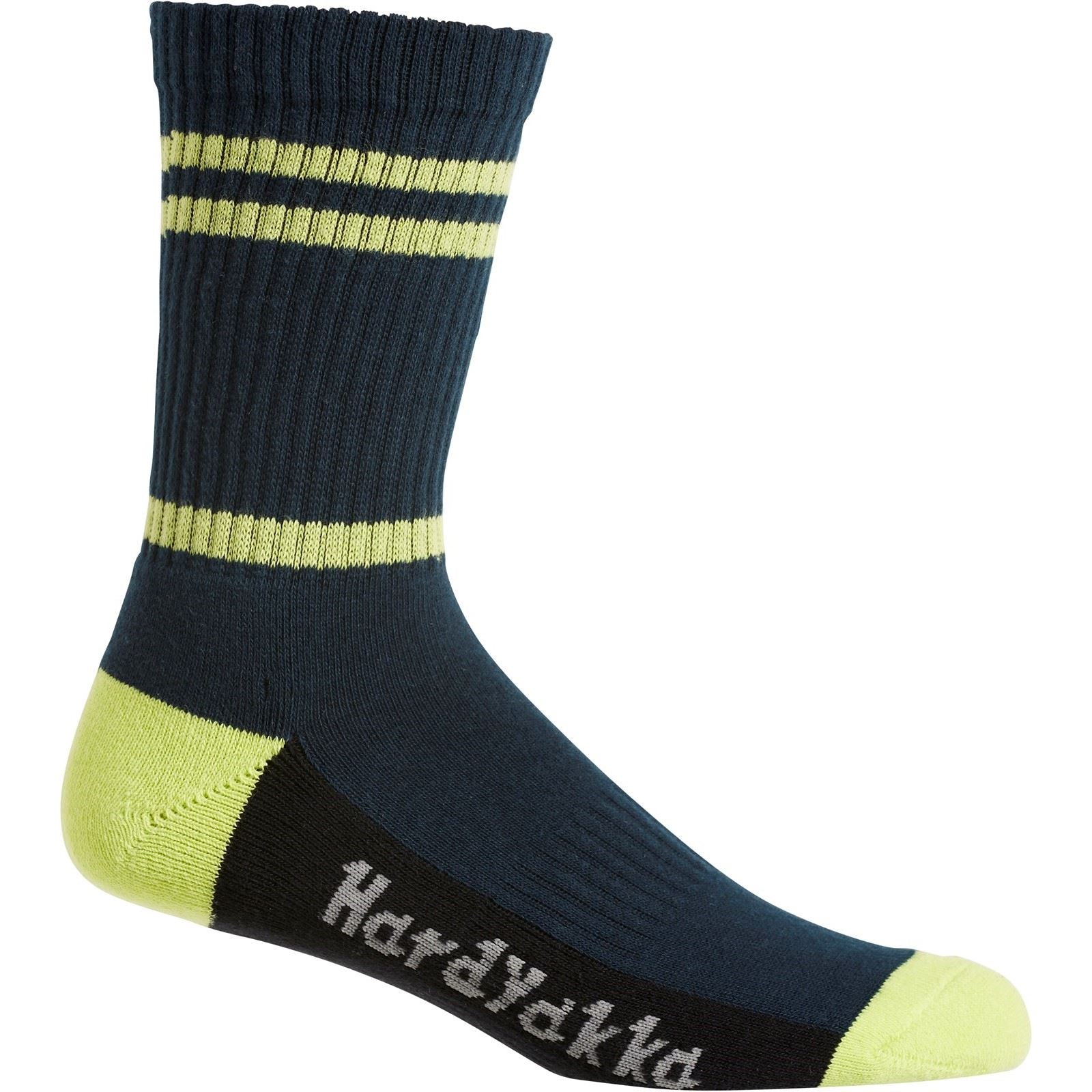 Hard Yakka Crew Cotton Unisex Adults Multicoloured Work Socks