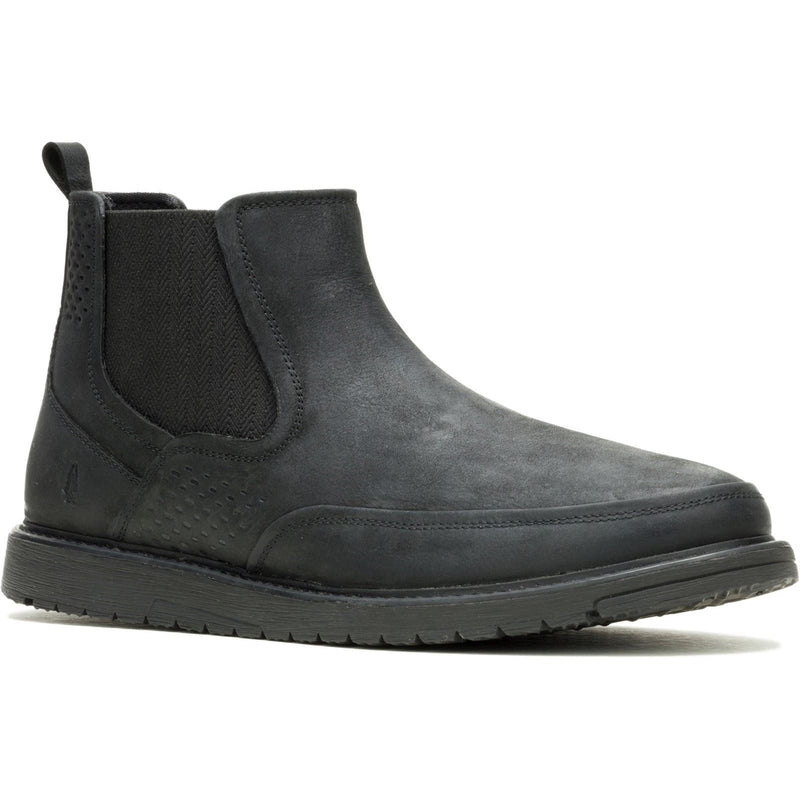 Hush Puppies Jenson Leather Men's Black Boots