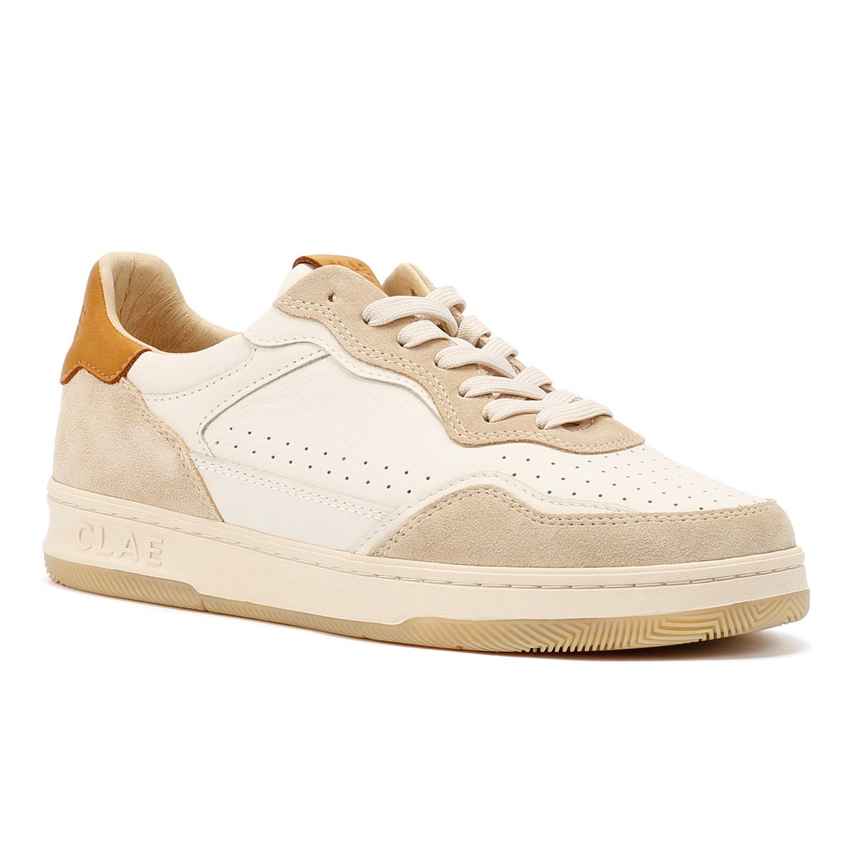 Clae Haywood Men's Fog Leather Safari Sneakers