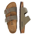 Birkenstock Arizona Birko Flor Stone Nubuck Narrow Sandals