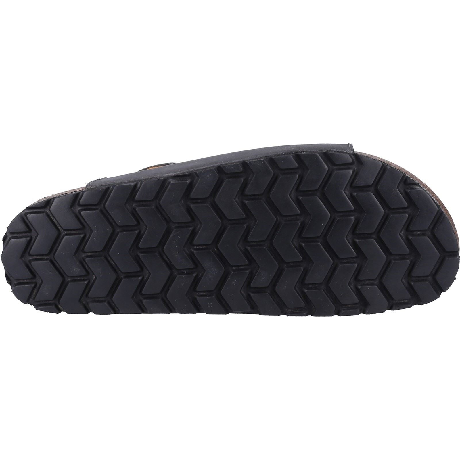 Hush Puppies Nash Slider Leather Men's Black Sandals