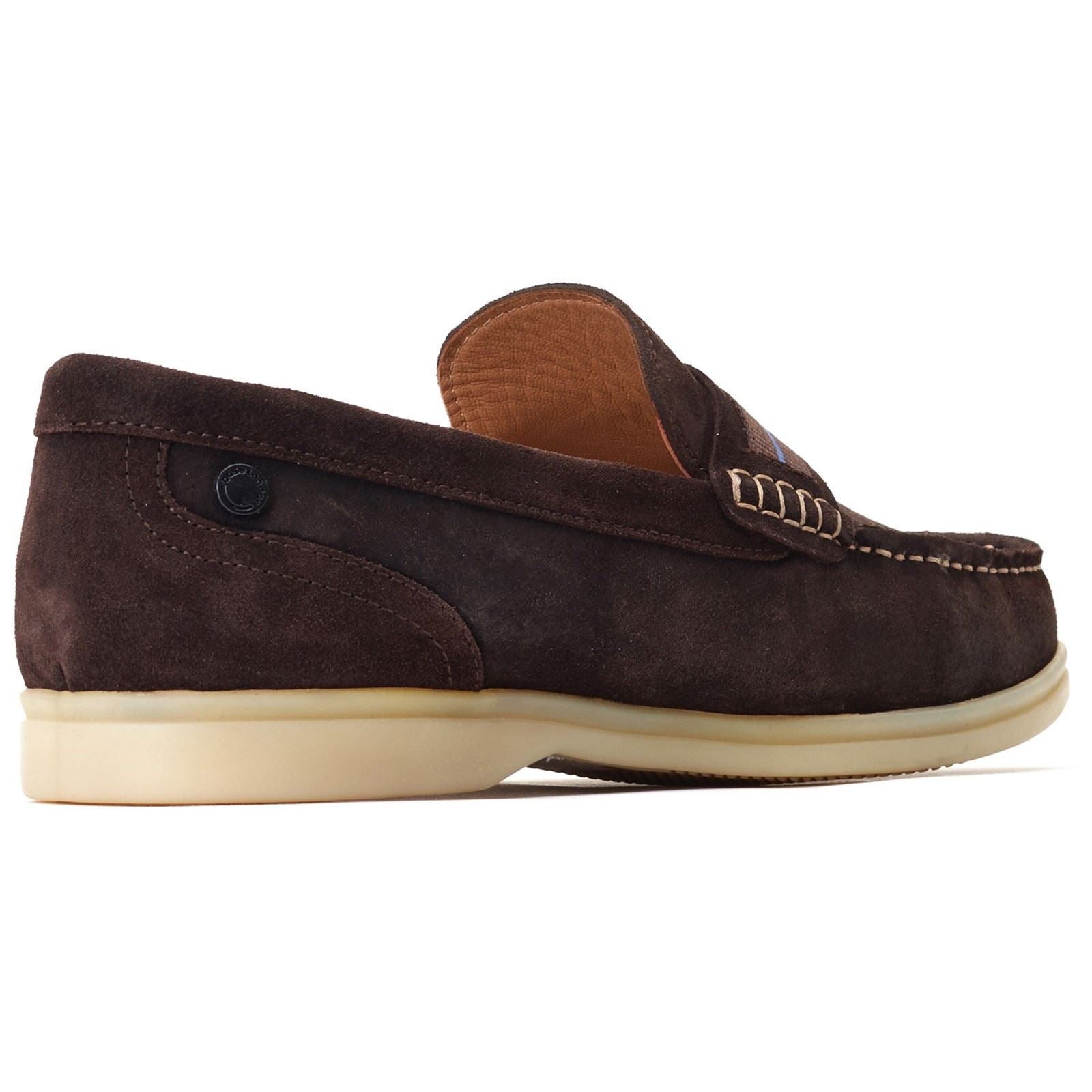 Base London Drum Leather Men's Burnt Brown Loafers