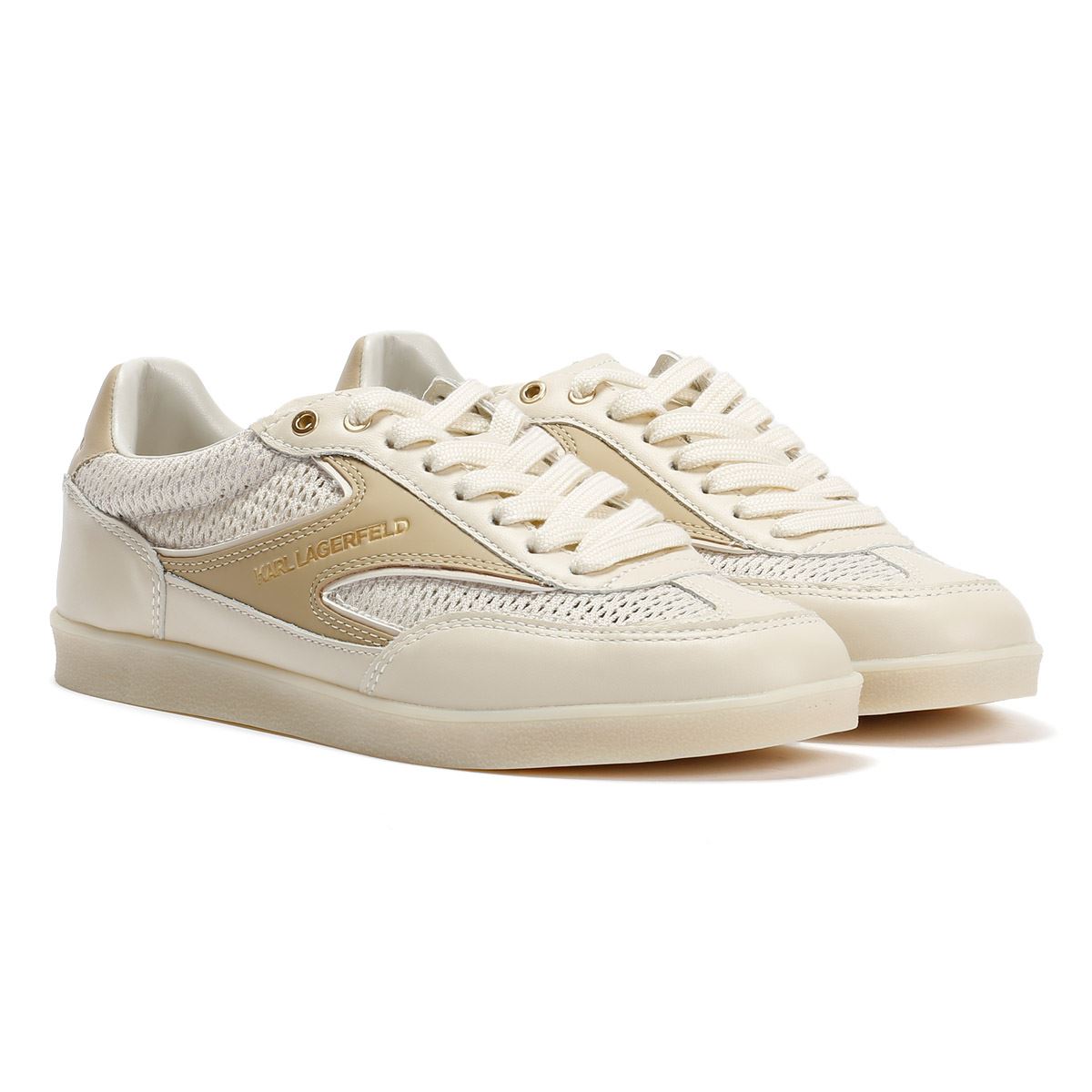 Karl Lagerfeld Kandidate Mesh Mix Women's Cream Sneakers