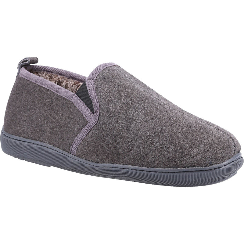 Hush Puppies Arnold Suede Men's Grey Slippers