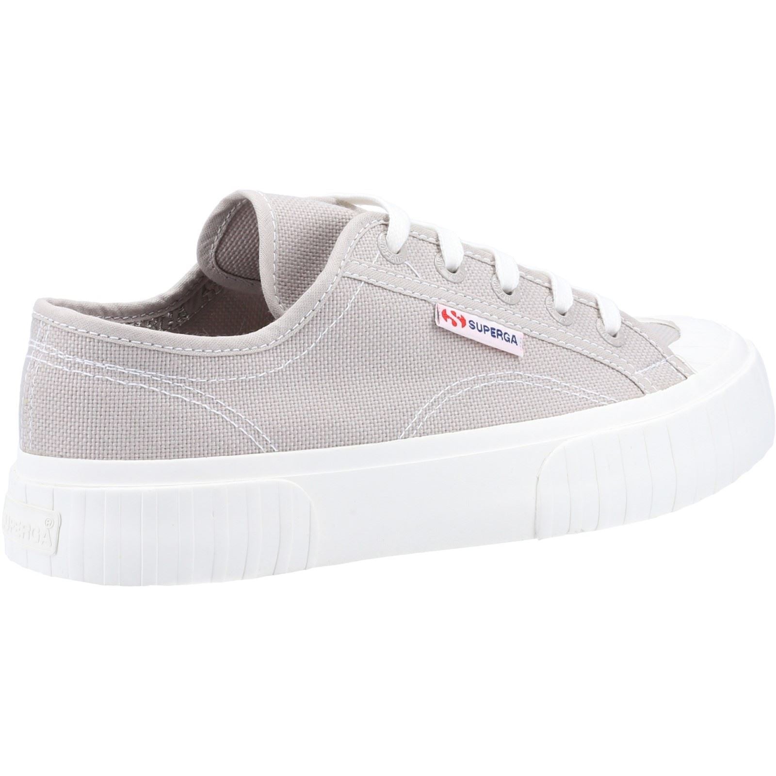 Superga 2630 Stripe 100% Cotton Women's Grey Colomba Sneakers