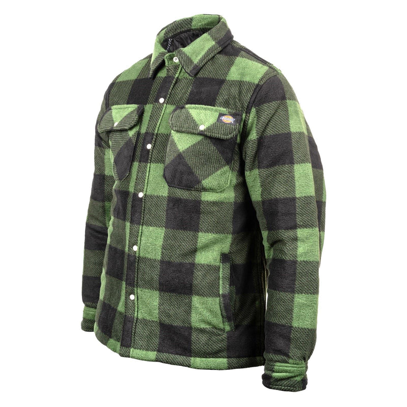 Dickies Portland Polyester Men's Green Casual Shirt