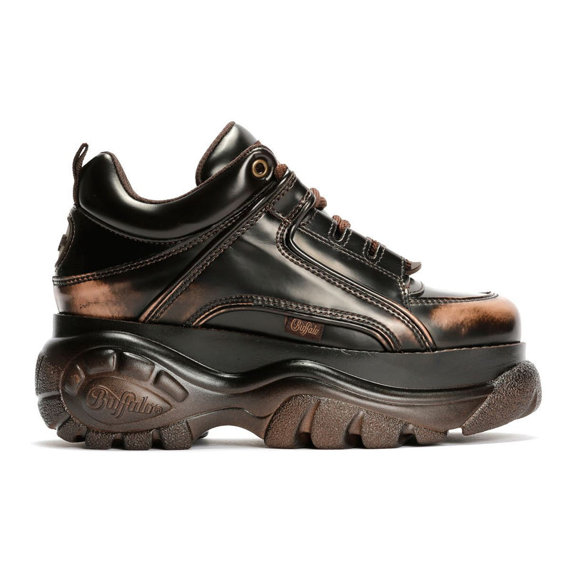 Buffalo 1339-14 Leather Women's Brown Sneakers