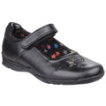 Hush Puppies Clare Senior Leather Girls's Black Shoes