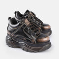 Buffalo 1339-14 Leather Women's Brown Sneakers