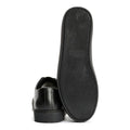JAK Royal Leather Men's All Black Sneakers
