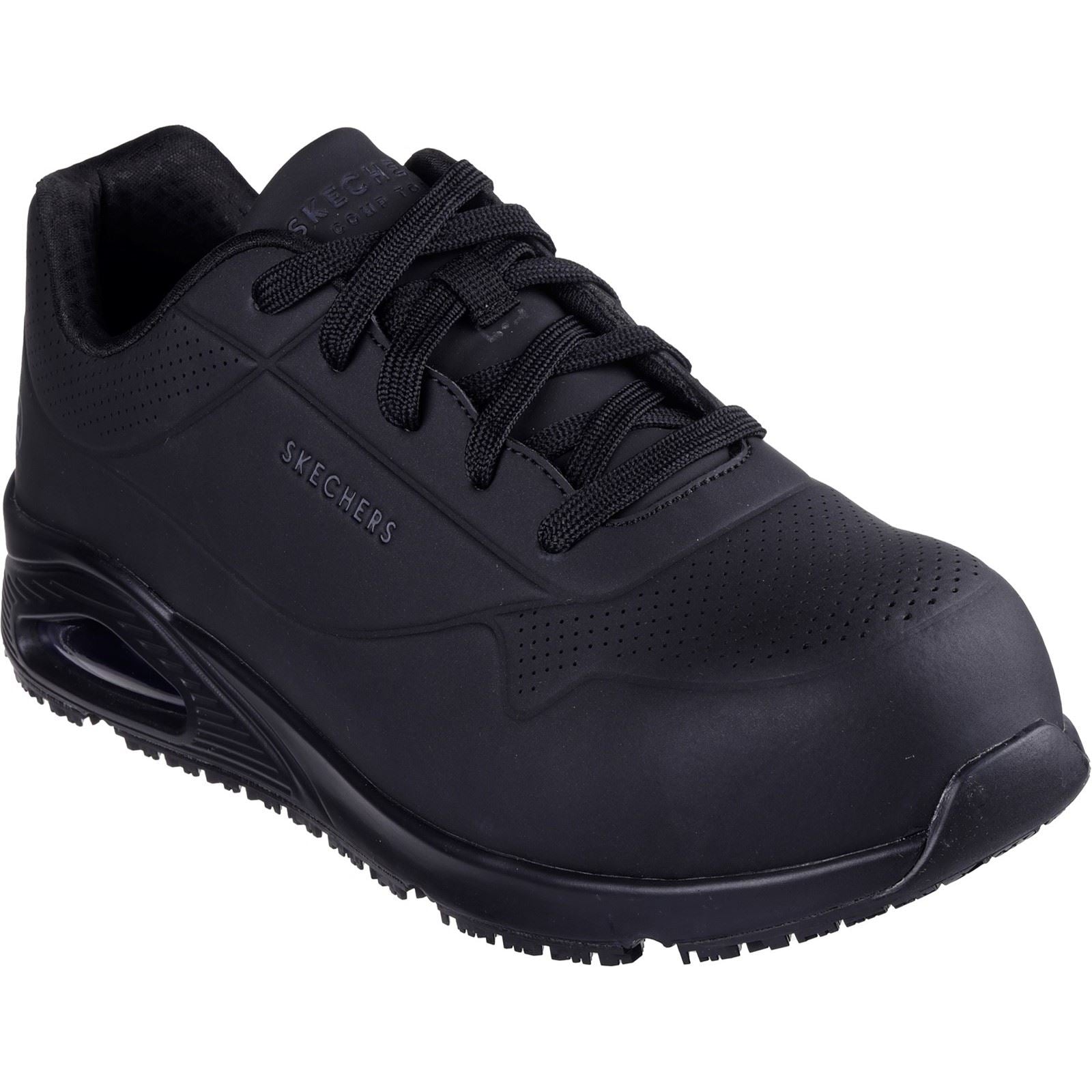 Skechers Workwear Uno SR - Doltin Durabuck Men's Black Safety Sneakers