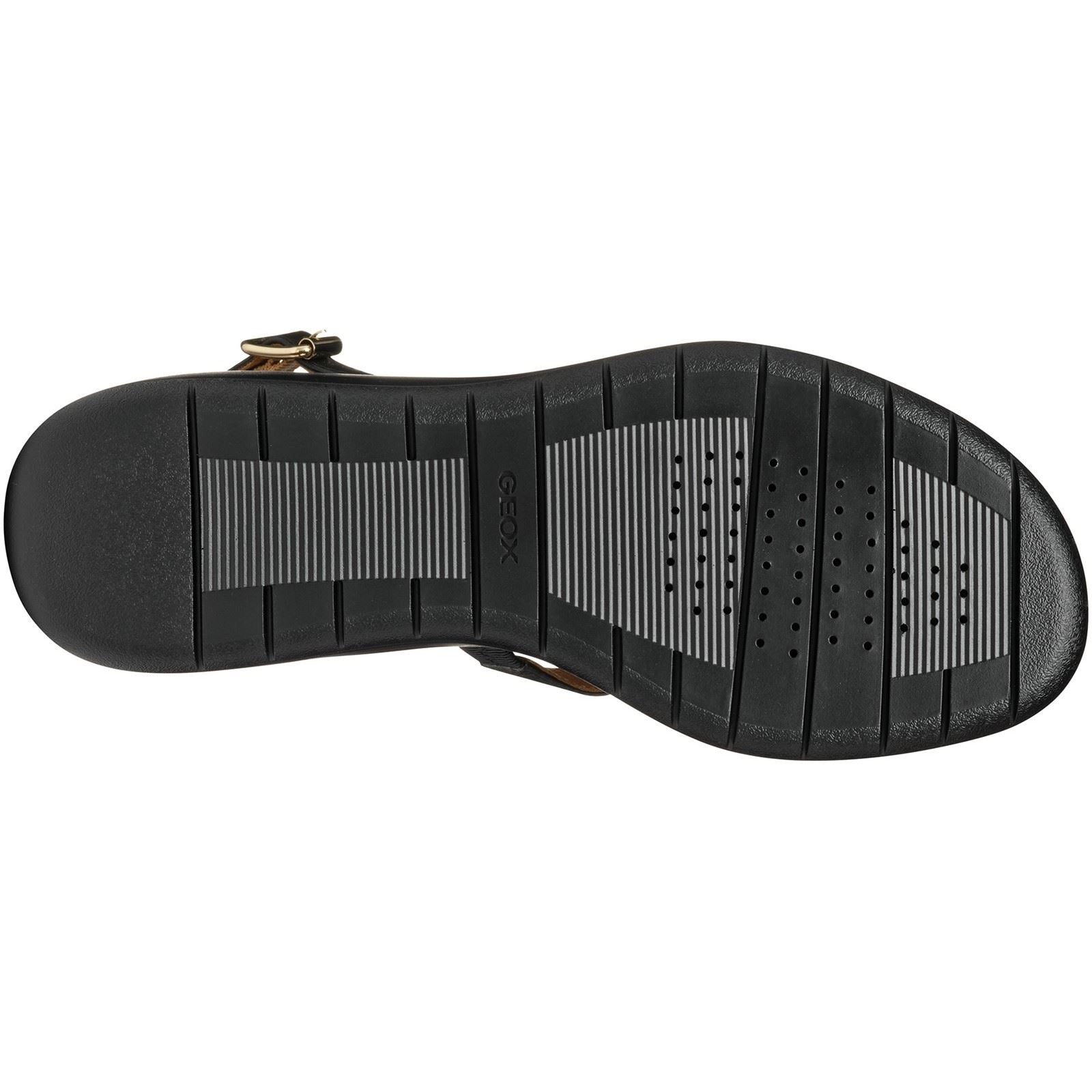 Geox D MELICONIA Synthetic Synthetic Women's Black Wedges