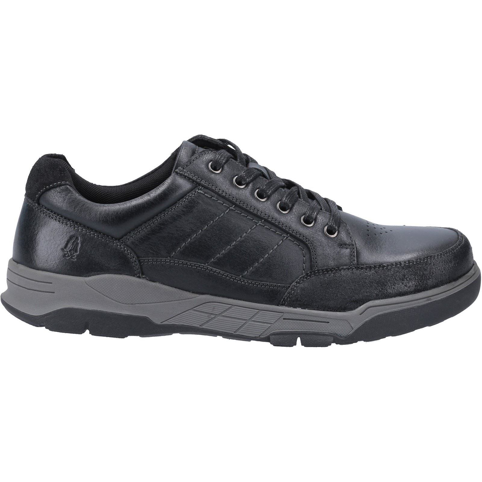 Hush Puppies Finley Leather Men's Black Lace-Up Shoes
