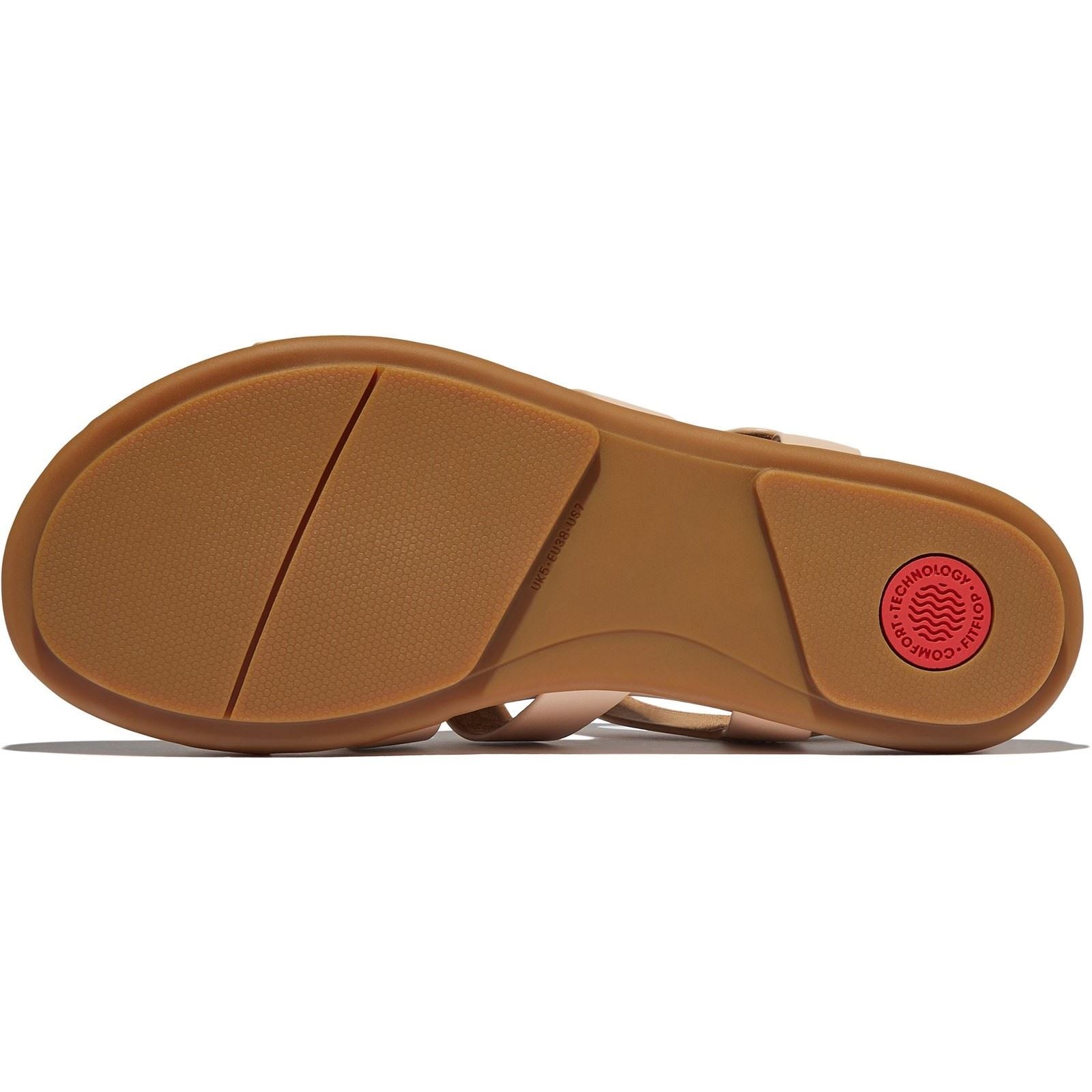Fitflop Gracie Fisherman Leather Women's Sandy Beige Sandals