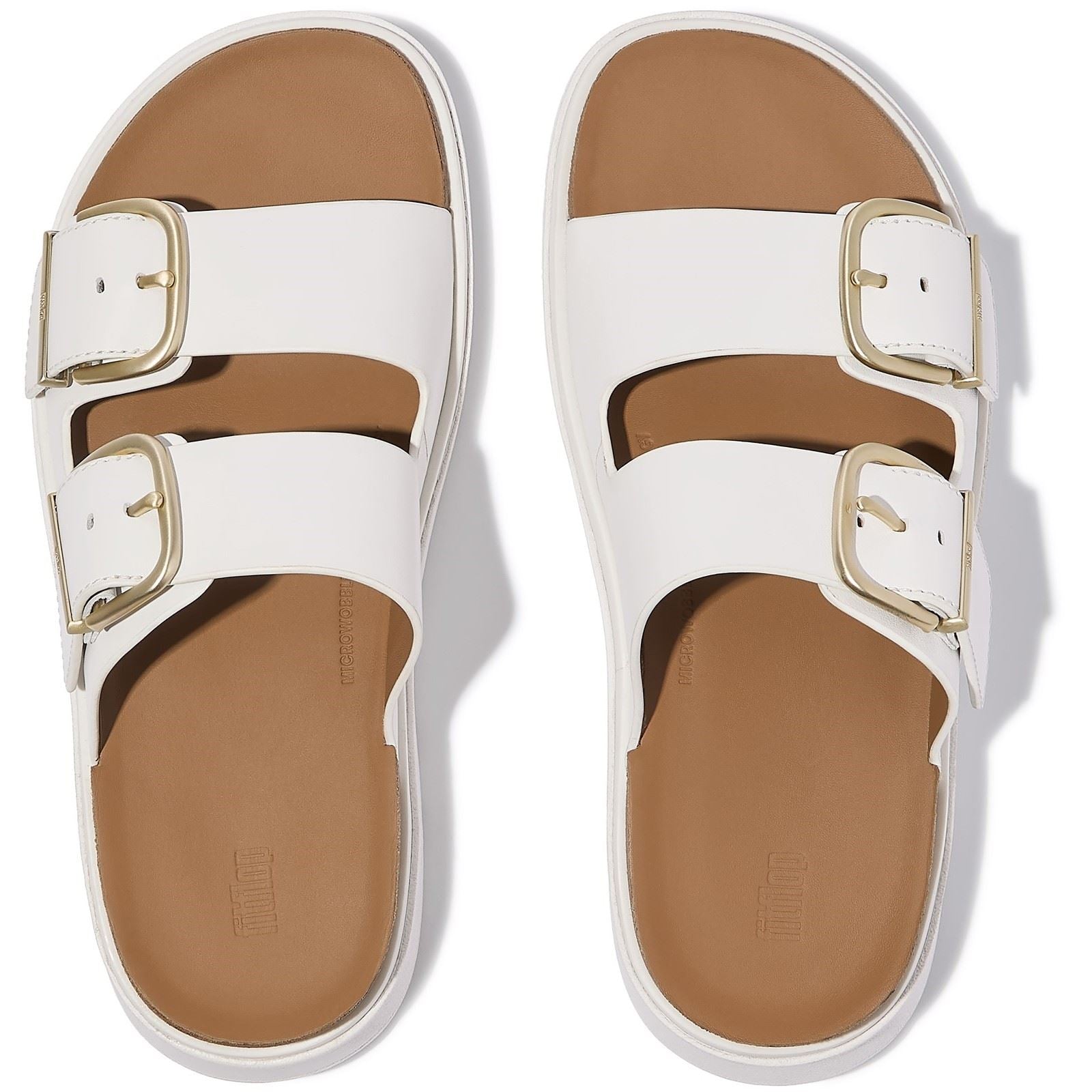 Fitflop Gen-FF Two-Bar Leather Women's Urban White Sandals