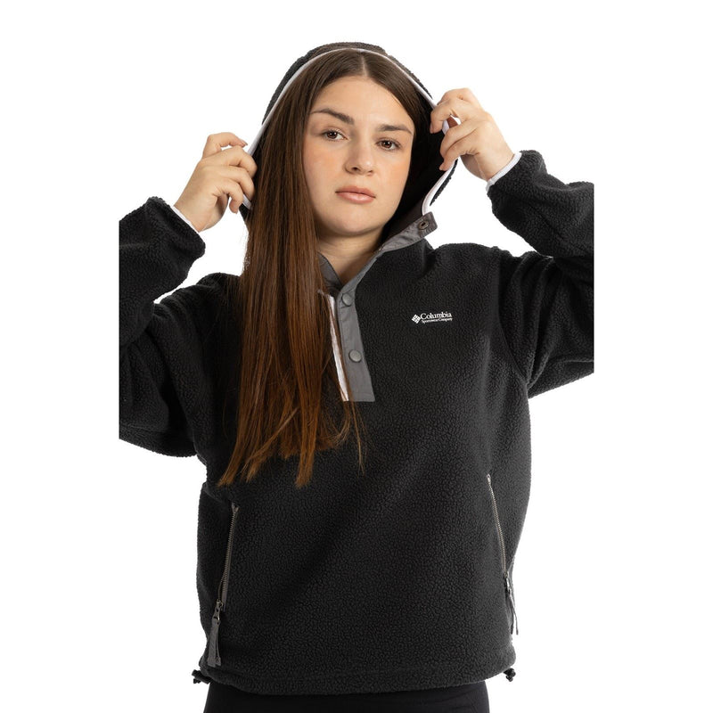 Columbia Helvetia II Hoodie Polyester Women's Black Hooded Sweatshirt