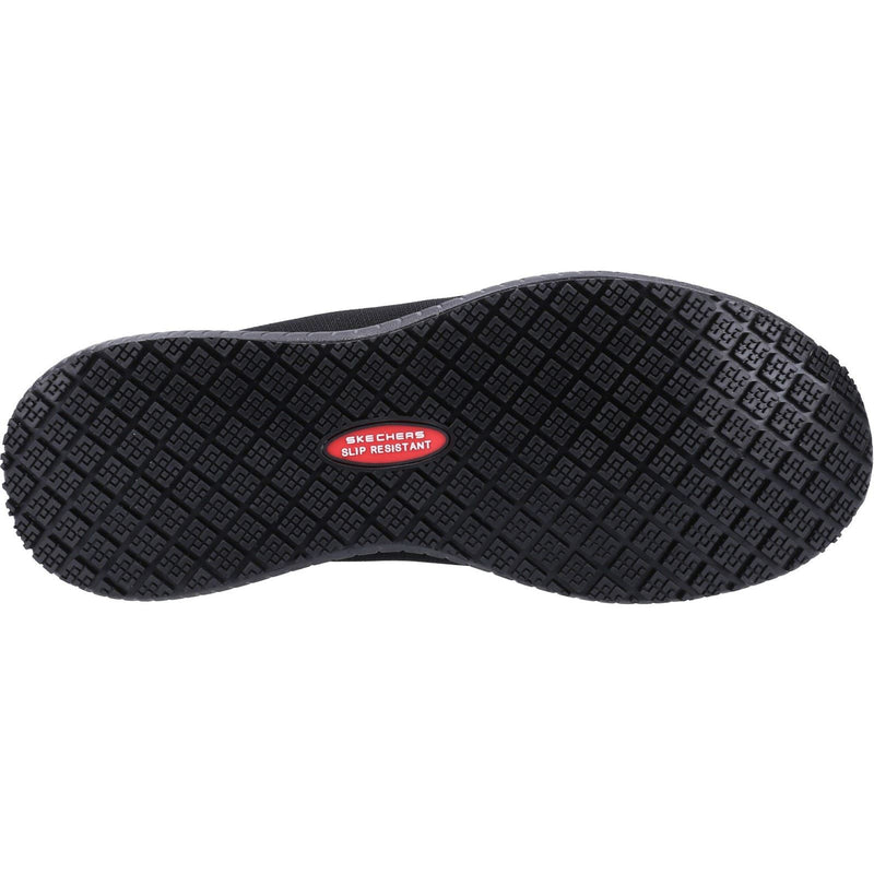 Skechers Workwear Squad Sr Wide Textile Women's Black Safety Sneakers
